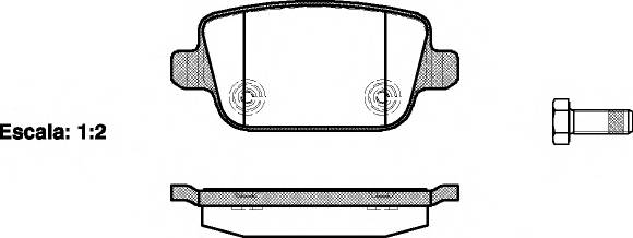 WOKING P13563.00 Комплект гальмівних колодок,