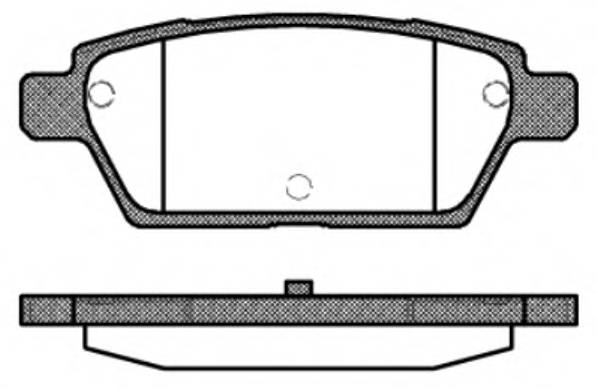 WOKING P10953.10 Комплект гальмівних колодок,