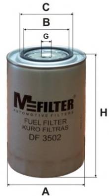 MFILTER DF3502 Паливний фільтр