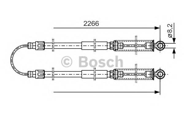 BOSCH 1 987 482 047 Трос, стояночная тормозная