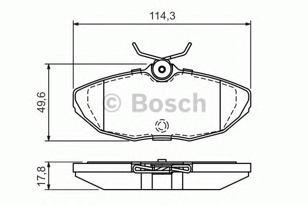 BOSCH 0 986 424 702 Комплект тормозных колодок,