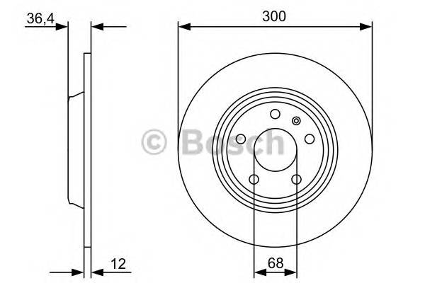 BOSCH 0 986 479 382 Тормозной диск