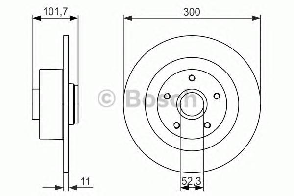 BOSCH 0 986 479 573 Тормозной диск