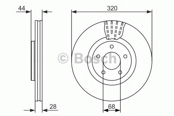 BOSCH 0 986 479 679 Гальмівний диск