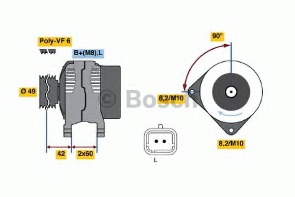 BOSCH 0 986 045 241 Генератор