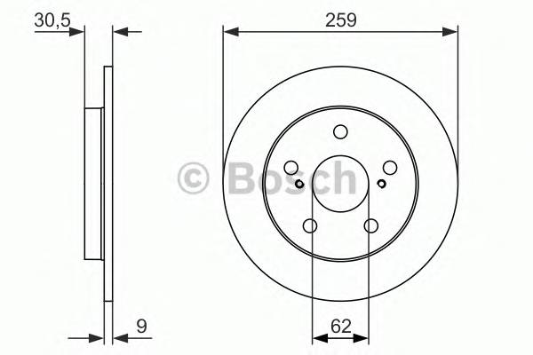 BOSCH 0 986 479 765 Гальмівний диск