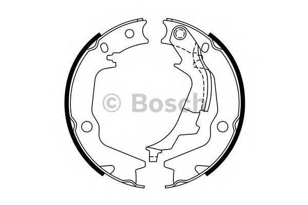 BOSCH 0 986 487 769 Комплект гальмівних колодок,