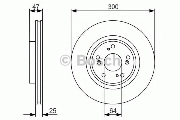 BOSCH 0 986 479 R24 Гальмівний диск