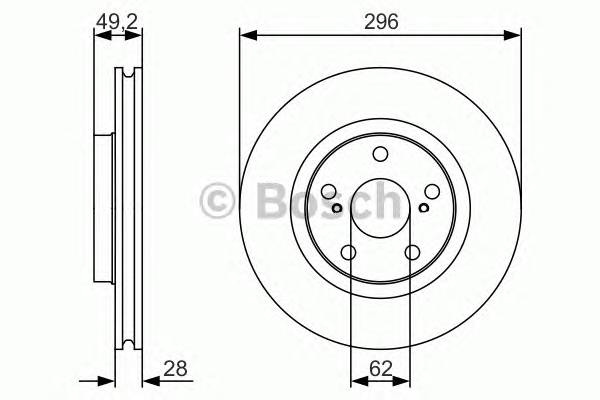 BOSCH 0986479S22 Диск гальмівний