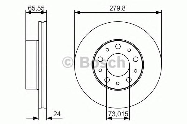 BOSCH 0986479S70 Гальмівний диск Bosch