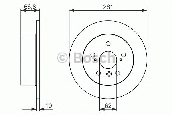 BOSCH 0 986 479 C21 Гальмівний диск