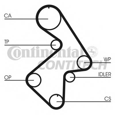 CONTITECH CT998 Ремінь ГРМ