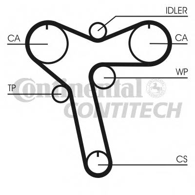 CONTITECH CT1128 Ремень ГРМ