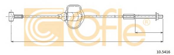 COFLE 10.5416 Трос стояночного гальма
