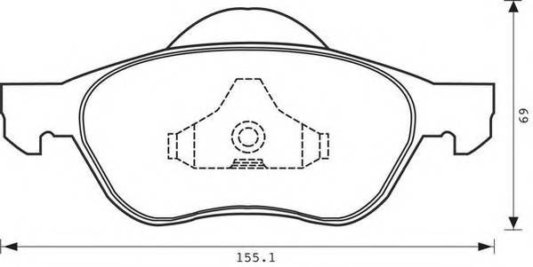 JURID 573025J Комплект тормозных колодок,