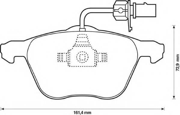 JURID 573047J Комплект тормозных колодок,