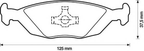 JURID 571428J Комплект гальмівних колодок,