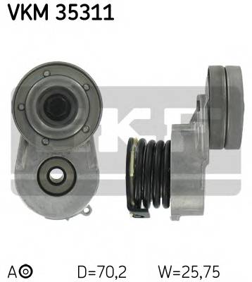 SKF VKM 35311 Натяжной ролик, поликлиновой