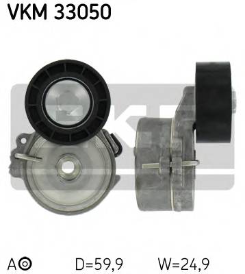 SKF VKM 33050 Натяжний ролик, полікліновий