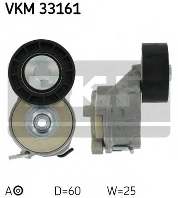 SKF VKM 33161 Натяжной ролик, поликлиновой