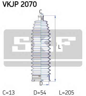 SKF VKJP 2070 Комплект пильника, рульове