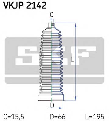 SKF VKJP 2142 Комплект пильника, рульове