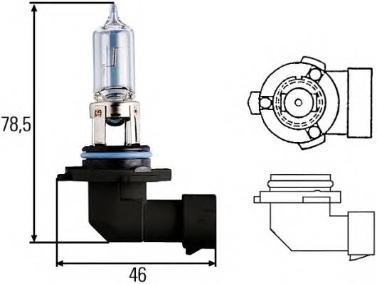 HELLA 8GH 005 635-121 Лампа розжарювання, фара