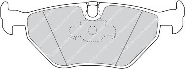 FERODO FDB1075 Комплект тормозных колодок,