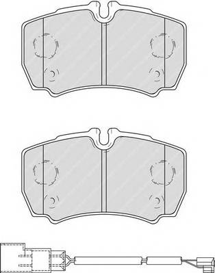 FERODO FVR4251 Комплект гальмівних колодок,