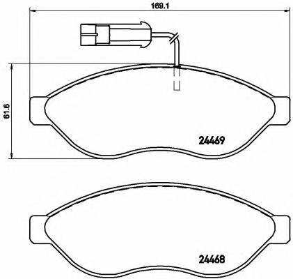 BREMBO P 23 144 KLOCKI HAM. JUMPER