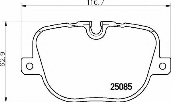 BREMBO P44 025 Гальмiвнi колодки, к-кт.