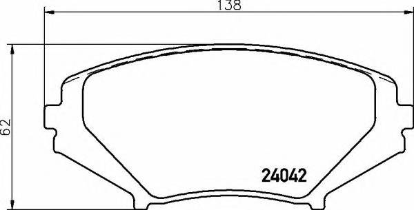 BREMBO P 49 034 Комплект тормозных колодок,