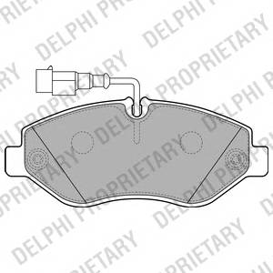 DELPHI LP2043 Комплект тормозных колодок,