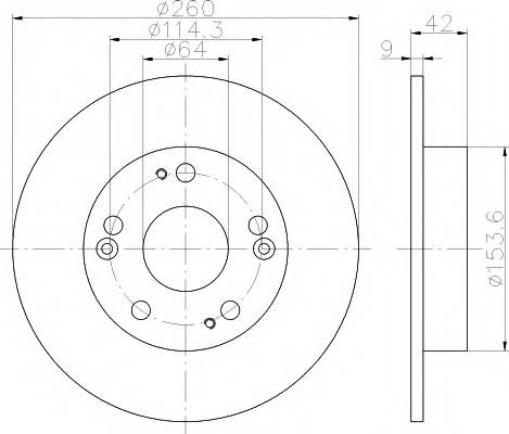 HELLA 8DD 355 118-991 Тормозной диск