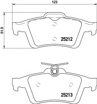 HELLA 8DB 355 015-761 Комплект гальмівних колодок,