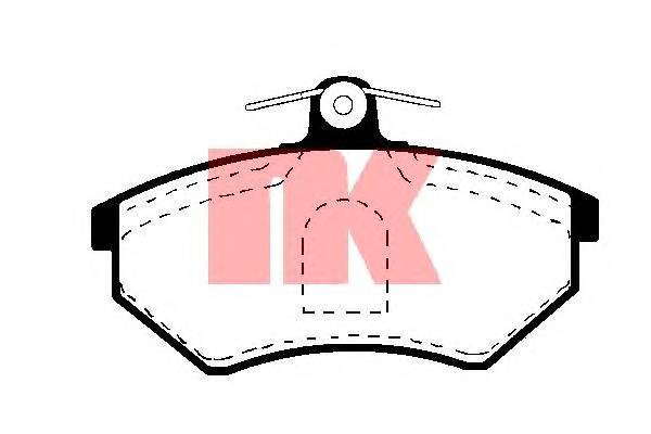 NK 224725 Комплект гальмівних колодок,