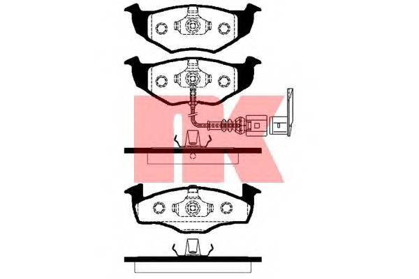 NK 224778 Комплект тормозных колодок,