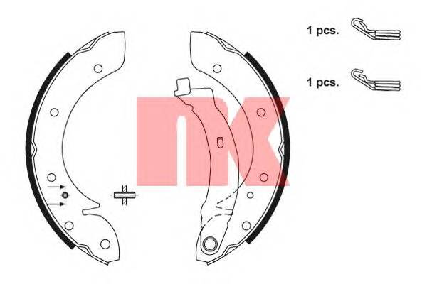 NK 2719598 Комплект гальмівних колодок