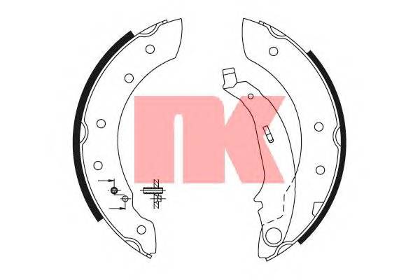 NK 2799572 Комплект тормозных колодок