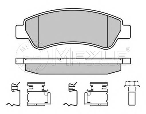 MEYLE 025 244 6519/PD Комплект тормозных колодок,