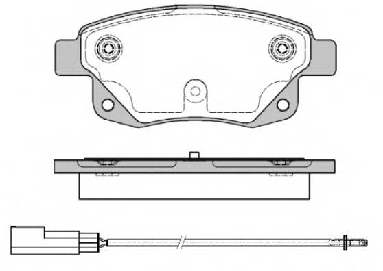 REMSA 1252.01 Комплект тормозных колодок,