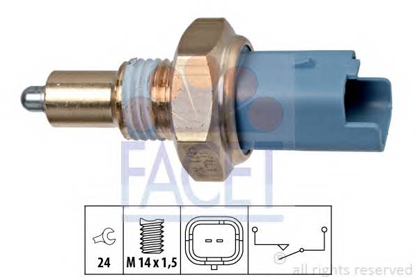 FACET 7.6271 Выключатель, фара заднего