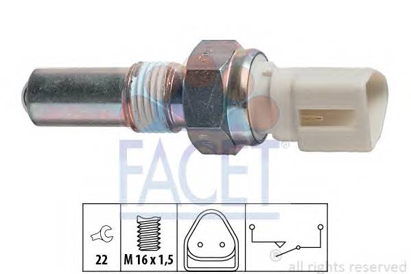 FACET 7.6212 Выключатель, фара заднего