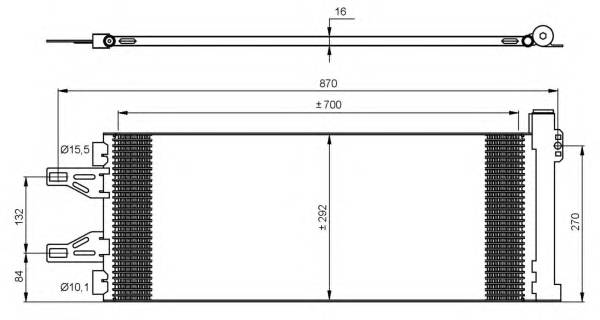 NRF 35894 Конденсатор, кондиционер