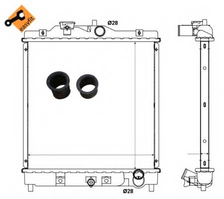 NRF 506750 Радиатор, охлаждение двигателя