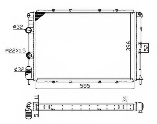 NRF 509503A CHODNICA RENAULT MEGANE