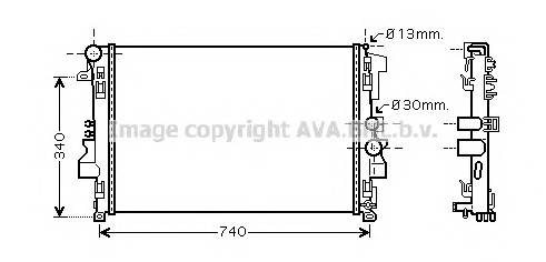 AVA QUALITY COOLING MSA2356 Радиатор, охлаждение двигателя