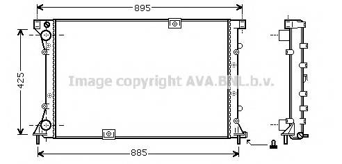 AVA QUALITY COOLING RT2313 Радиатор, охлаждение двигателя