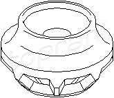 TOPRAN 102 828 Опорное кольцо, опора