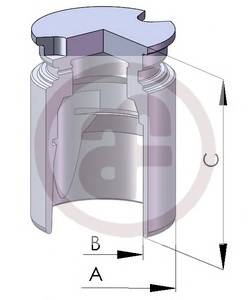 AUTOFREN SEINSA D025222 Поршень, корпус скоби